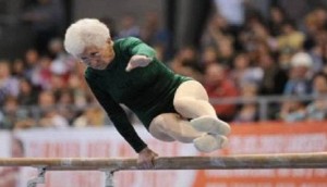 87 year old gymnast